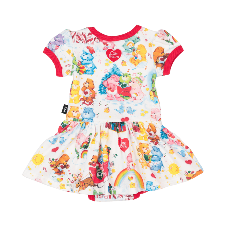 ROCK YOUR BABY Rock Your Baby Beary Christmas Baby Waisted Dress