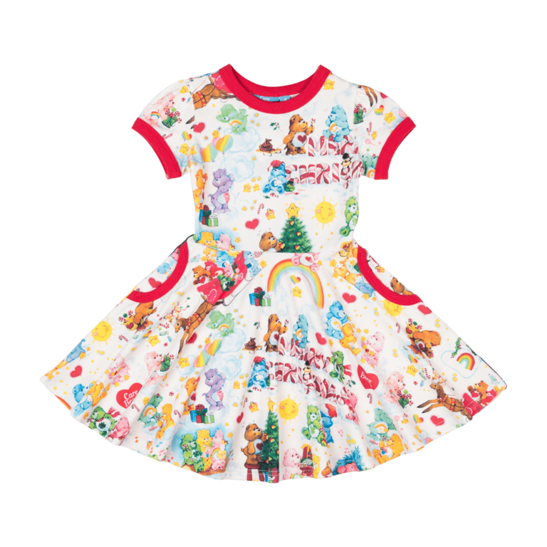 ROCK YOUR BABY Rock Your Baby Beary Christmas Waisted Dress