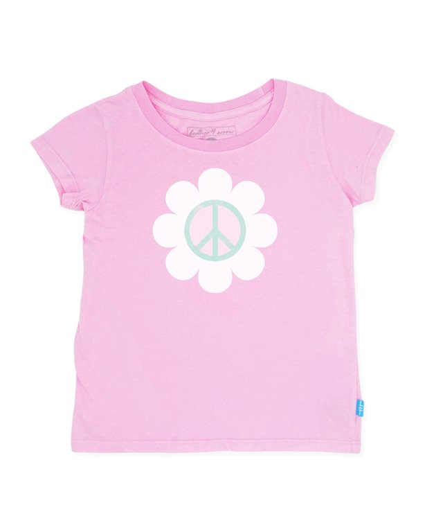 FEATHER 4 ARROW F4A DAISY EVERYDAY TEE - PRISM PINK