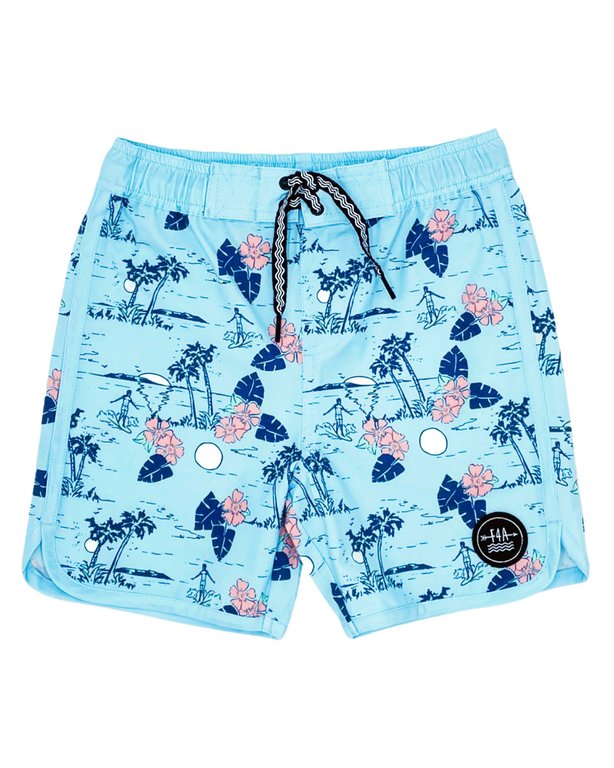 FEATHER 4 ARROW F4A ISLANDER BABY BOARDSHORT - CRYSTAL BLUE