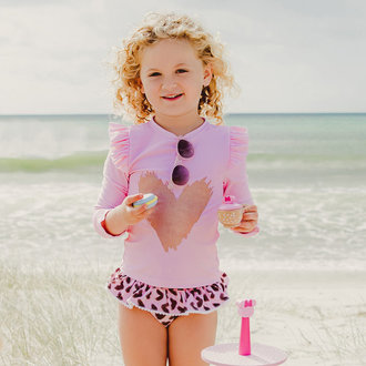 SNAPPER ROCK SNAPPER ROCK Wild Love LS Ruffle Set