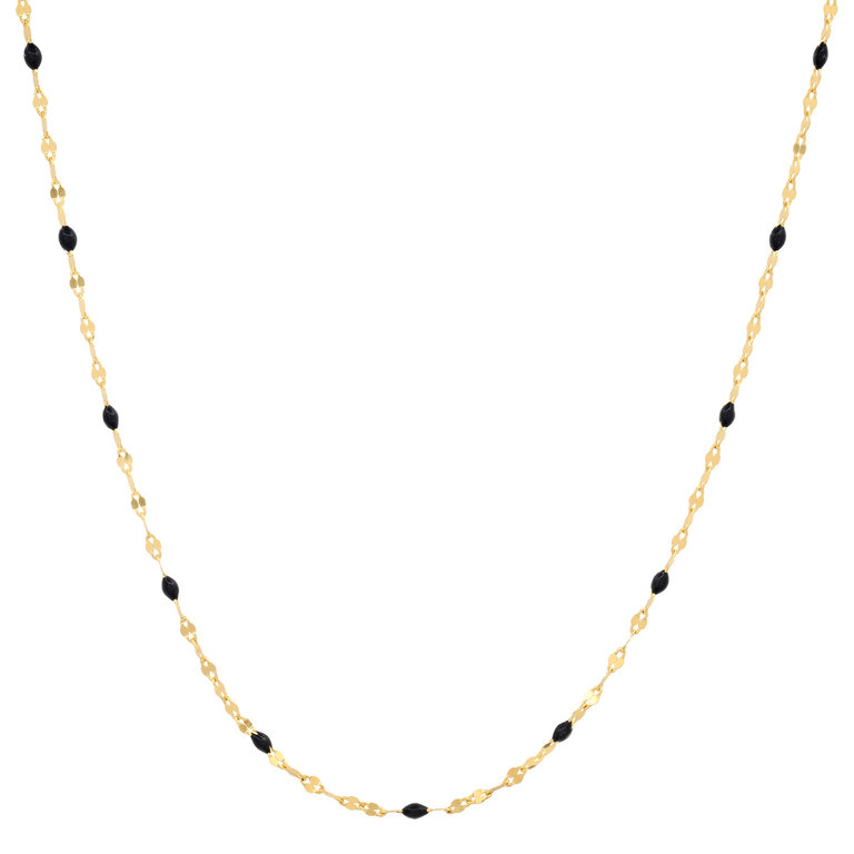 TAI TAI Sparkle Chain with Enamel Stations Gold/blk