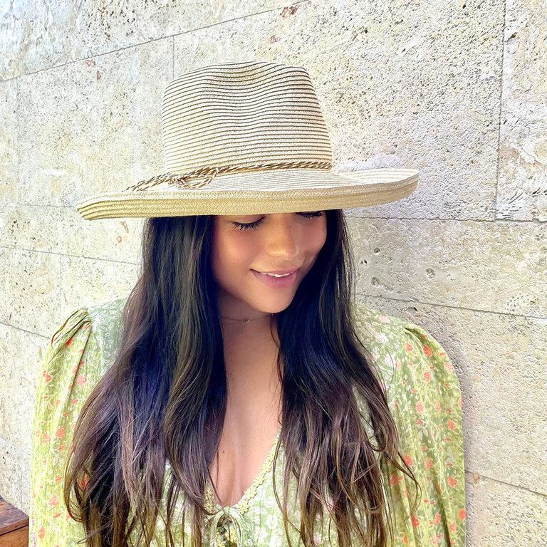 PHYSICIAN ENDORSED WILLOW FEDORA - NATURAL/BROWN