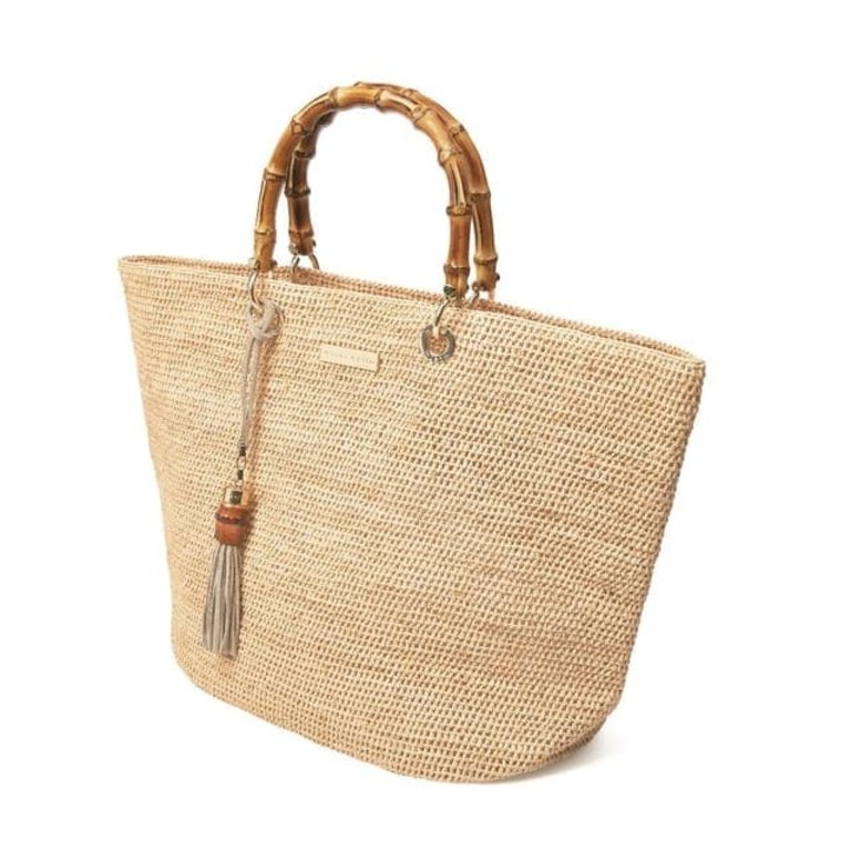 HEIDI KLEIN SAVANNAH BAY BAMBOO HANDLE BAG