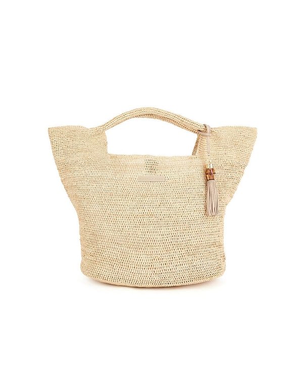 HEIDI KLEIN GRACE BAY RAFFIA BUCKET BAG