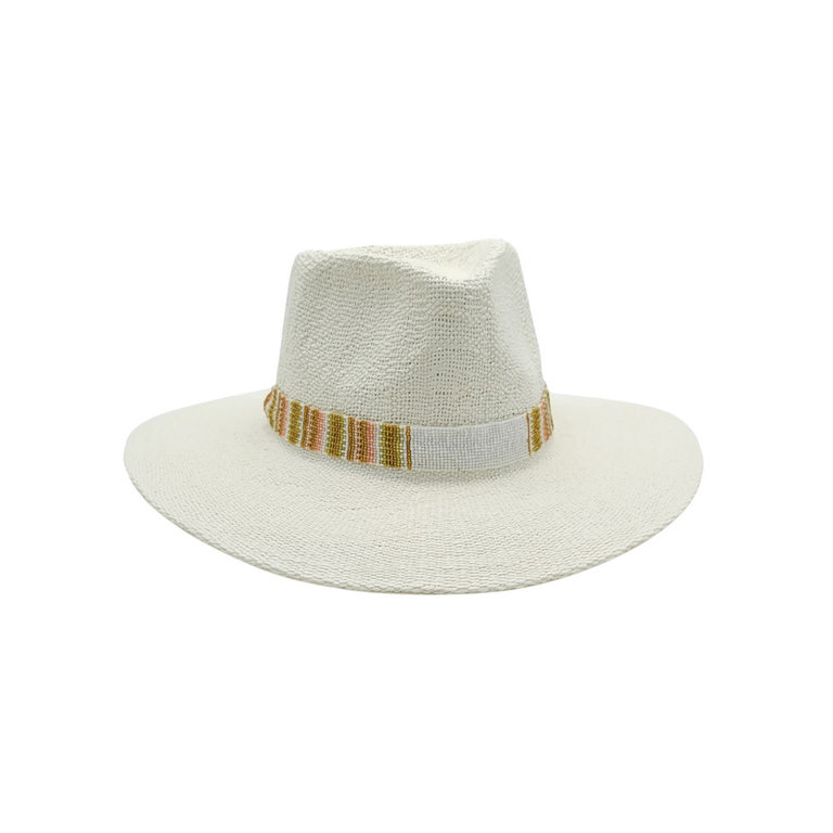 NIKKI BEACH KAYLEE FEDORA W/BEADED TRIM