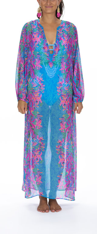 LILLY PULITZER Lilly Pulitzer Frey Long-Sleeved Maxi Coverup