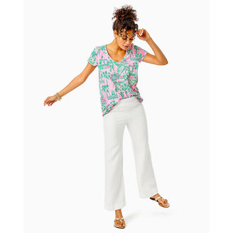 LILLY PULITZER Lilly Pulitzer Deri Linen Palazzo
