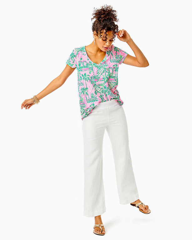 LILLY PULITZER Lilly Pulitzer Deri Linen Palazzo