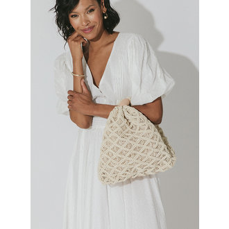 CLEOBELLA CLEOBELLA NIA CROCHET BAG IVORY