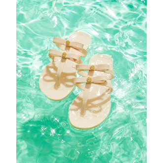 LILLY PULITZER LILLY PULITZER HARLOW JELLY SANDAL NUDE