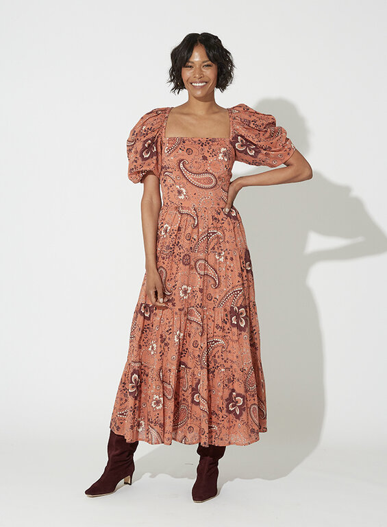 CLEOBELLA CLEOBELLA  BRIELLE MIDI DRESS RHODE PAISLEY