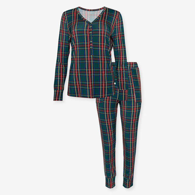 POSH PEANUT POSH PEANUT Tartan Plaid - Women Long Sleeve Pajama Set