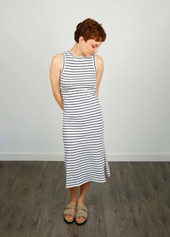 Rails RAILS TANK DRESS SAILOR STRIPE NAVY