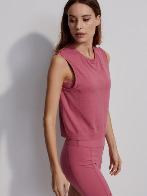 Varley Page Seamless Crop Tank