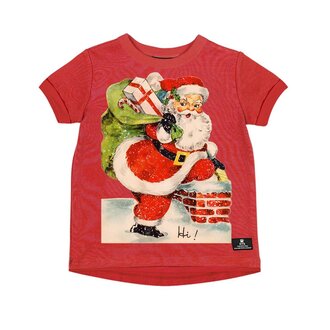 ROCK YOUR BABY ROCK YOU BABY HI SANTA T-SHIRT RED