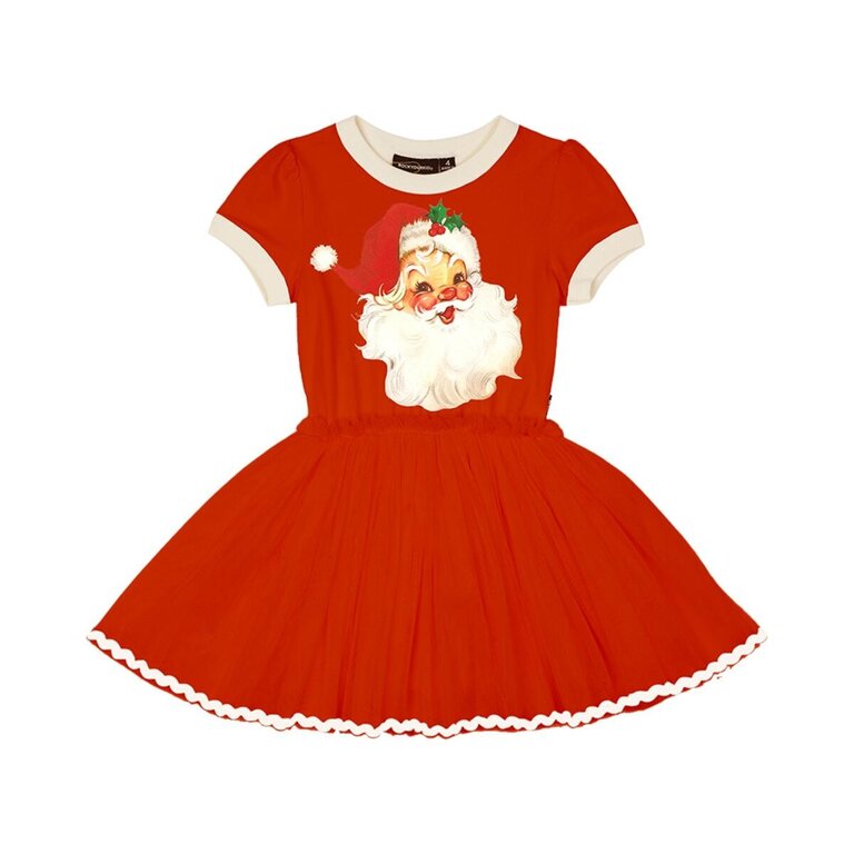 ROCK YOU BABY ROCK YOU BABY RED SANTA CIRCUS DRESS RED