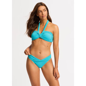 SEAFOLLY Seafolly Halter Bandeau Atoll Blue