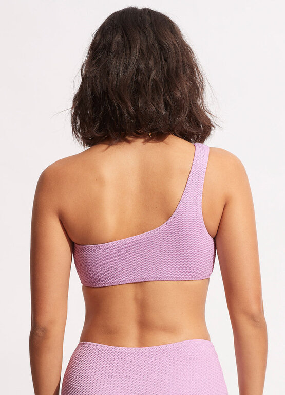 SEAFOLLY Seafolly One Shoulder Keyhole Top Violet