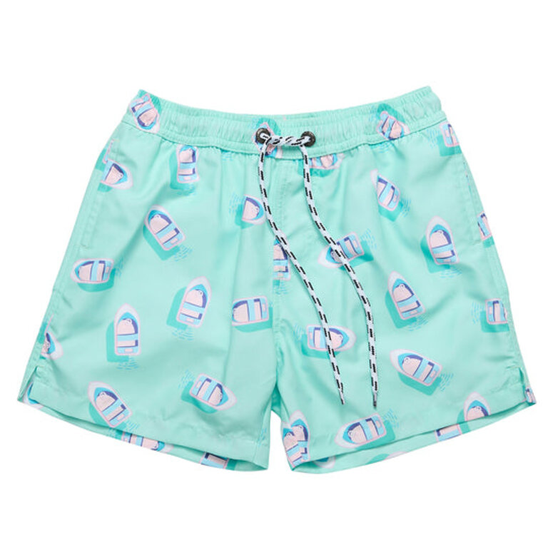 SNAPPER ROCK SNAPPER ROCK FLOAT YOUR BOAT SWIM SHORT BLUE