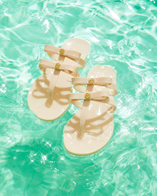 LILLY PULITZER LILLY PULITZER HARLOW JELLY SANDAL NUDE