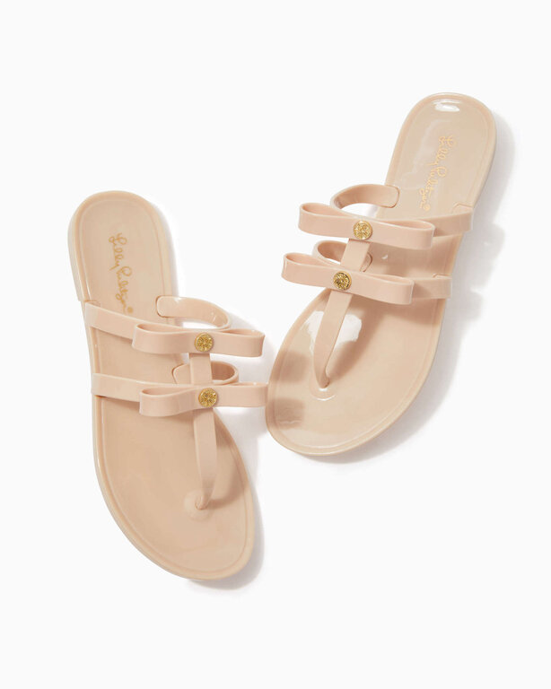 LILLY PULITZER LILLY PULITZER HARLOW JELLY SANDAL NUDE