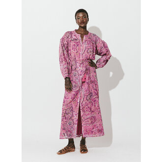 CLEOBELLA CLEOBELLA ELLEN ANKLE DRESS CAYMEN PAISLEY PINK