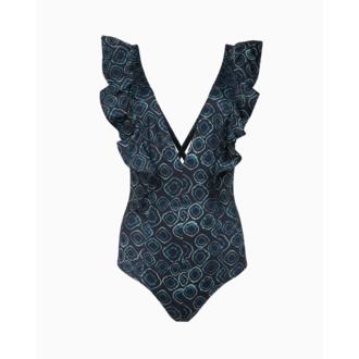 ULLA JOHNSON ULLA JOHNSON Evelina Maillot AQUAMARINE