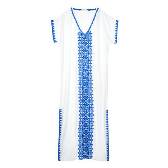 MABE SERRA EMB KAFTAN BLUE