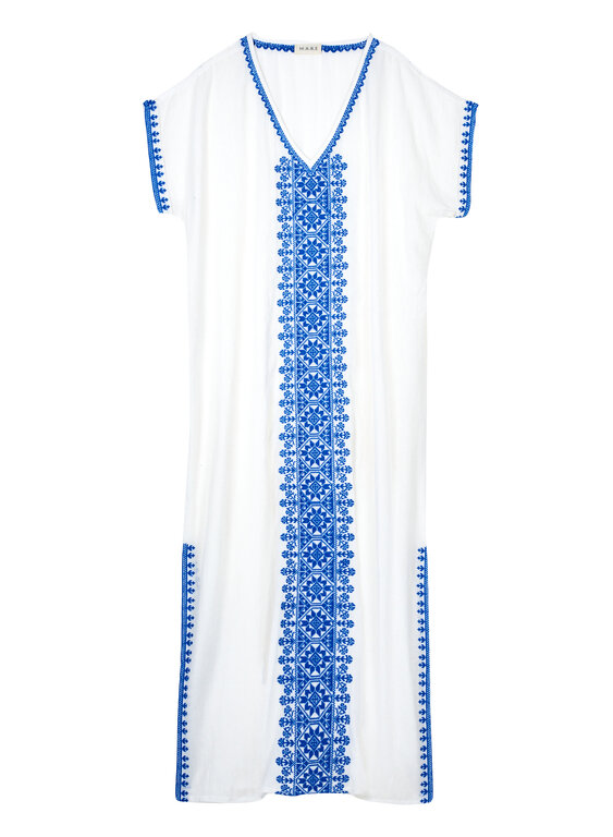 MABE SERRA EMB KAFTAN BLUE