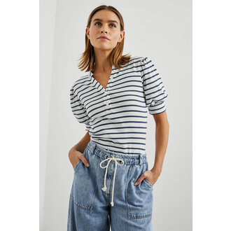 Rails RAILS JEWEL IVORY NAVY STRIPE TOP