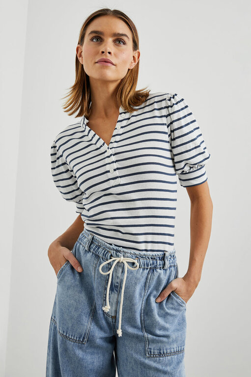 Rails RAILS JEWEL IVORY NAVY STRIPE