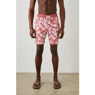 Rails RAILS KIAN JUNGLE FOLIAGE RED SWIMSHORT