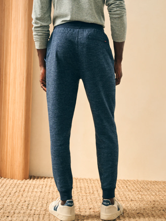 FAHERTY FAHERTY double knit sweatpant varsity navy heather