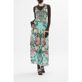 CAMILLA CAMILLA SHIRRED WAIST PANT PETAL PROMISE LAND