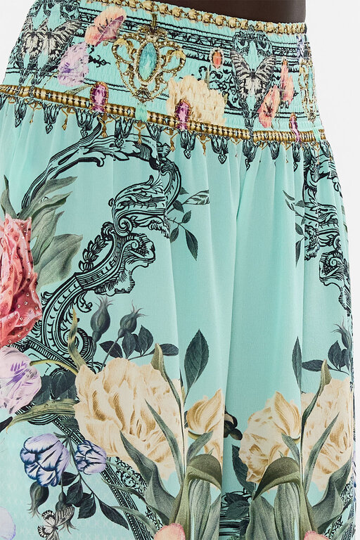 CAMILLA CAMILLA SHIRRED WAIST PANT PETAL PROMISE LAND
