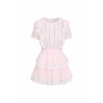 LOVE SHACK FANCY LOVE SHACK FANCY NATASHA DRESS CAPTIVA PINK