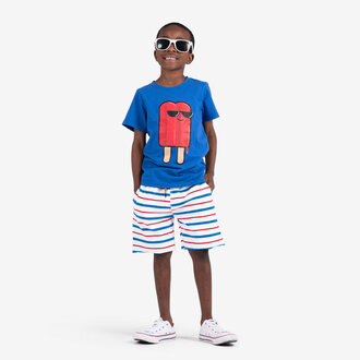 APPAMAN Appaman camp shorts red, white & blue