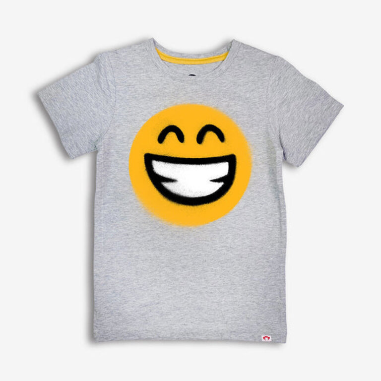 APPAMAN Appaman graphic short sleeve tee - keep smiling heather mist