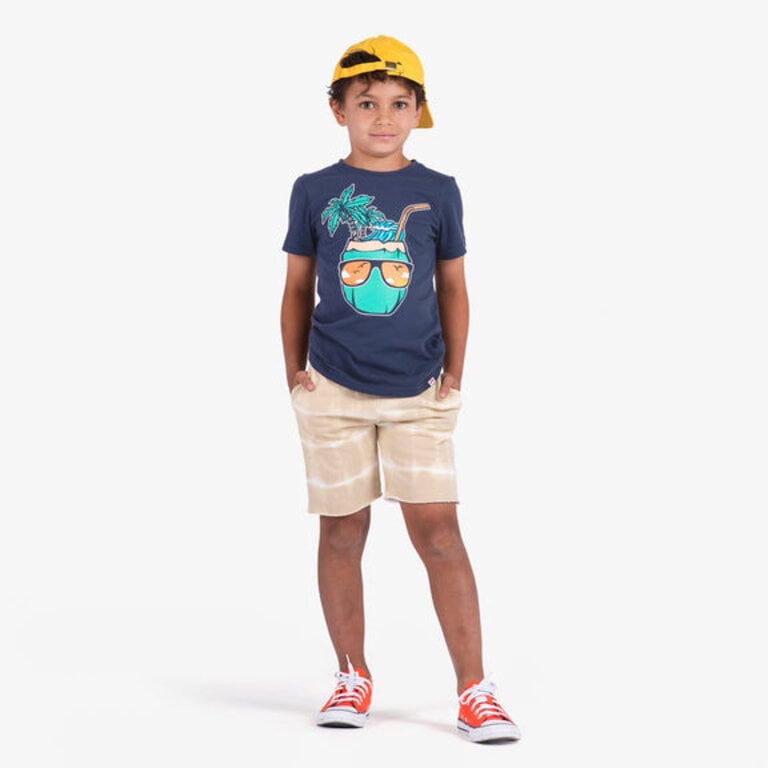 APPAMAN Appaman graphic short sleeve tee - coconut cool navy blue