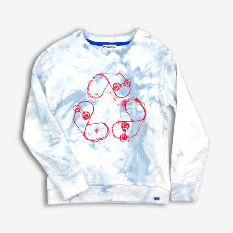 APPAMAN Appaman highland sweatshirt sky tie dye