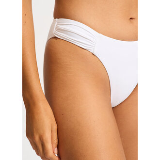 SEAFOLLY Seafolly High Leg Ruched Side Pant White