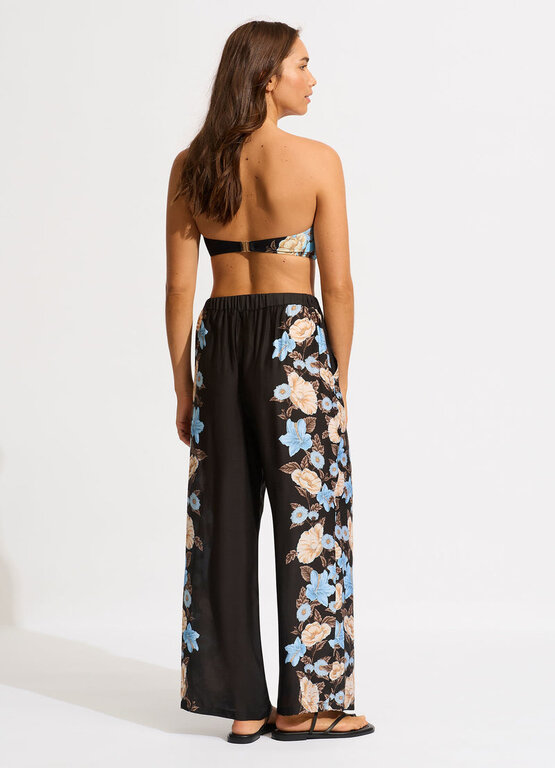 SEAFOLLY Seafolly Garden Party Wide Leg Pant Black