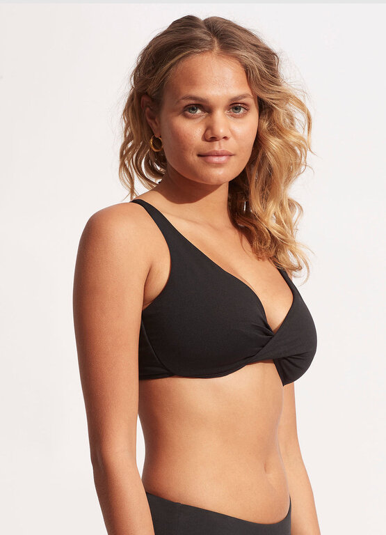 SEAFOLLY Seafolly Wrap Front F Cup Black