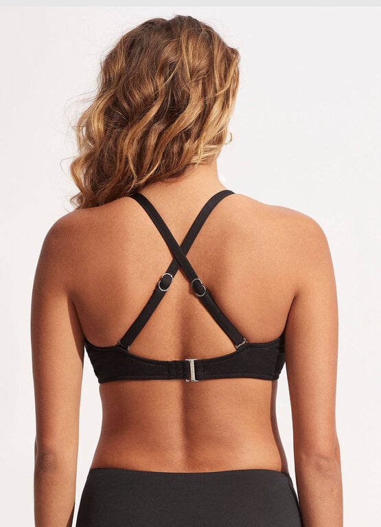 SEAFOLLY Seafolly Wrap Front F Cup Black