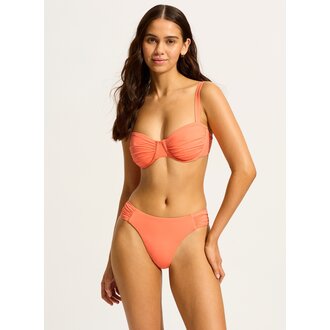 SEAFOLLY Seafolly High Leg Ruched Side Pant Melon