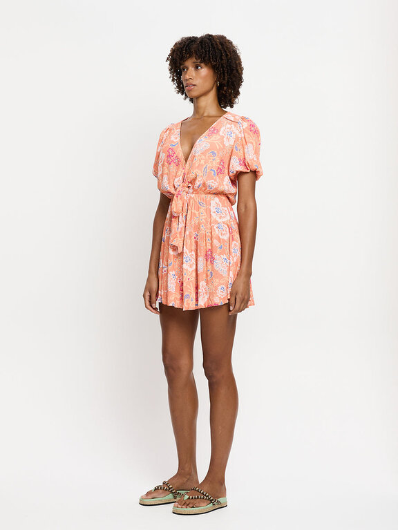 KIVARI Kivari Rosa Tie Front Mini Dress