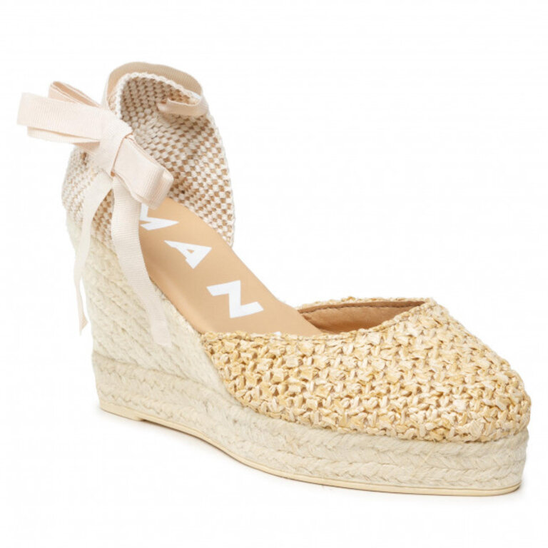 MANEBI Manebi wedge espadrilles raffia