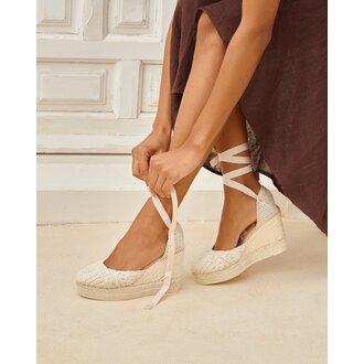 MANEBI Manebi wedge espadrilles crochet