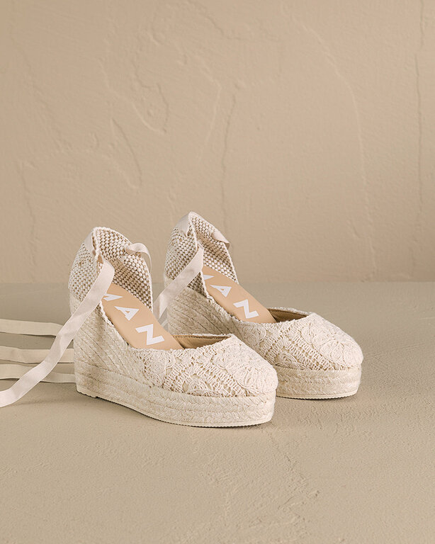 MANEBI Manebi wedge espadrilles crochet